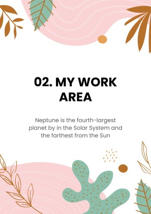 파스텔 톤의 포트폴리오 프레젠테이션 템플릿