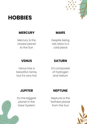 파스텔 톤의 포트폴리오 프레젠테이션 템플릿