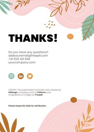 파스텔 톤의 포트폴리오 프레젠테이션 템플릿