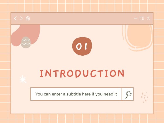 Kawaii Interface for Marketing presentation template 