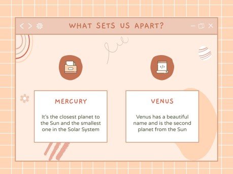 Kawaii Interface for Marketing presentation template 