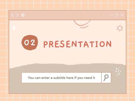 Kawaii Interface for Marketing presentation template 