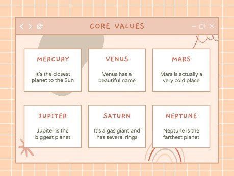 Kawaii Interface for Marketing presentation template 