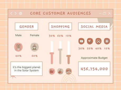 Kawaii Interface for Marketing presentation template 