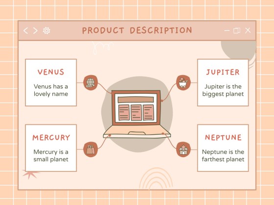 Kawaii Interface for Marketing presentation template 