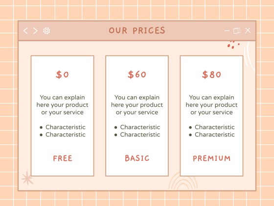 Kawaii Interface for Marketing presentation template 