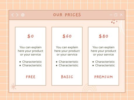 Kawaii Interface for Marketing presentation template 