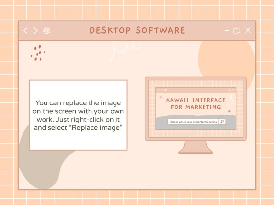 Kawaii Interface for Marketing presentation template 