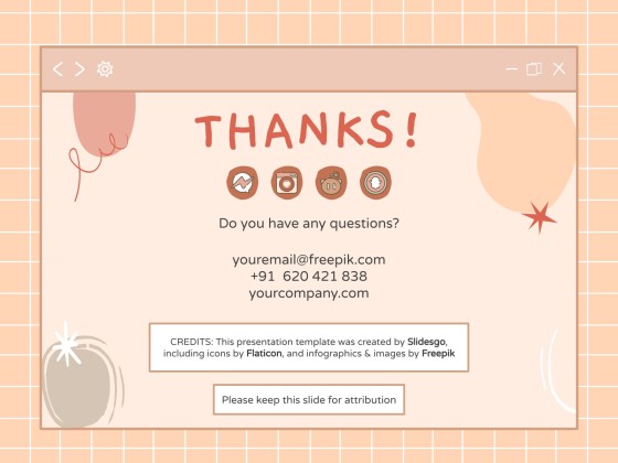 Kawaii Interface for Marketing presentation template 