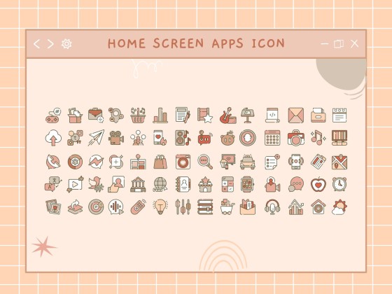 Kawaii Interface for Marketing presentation template 