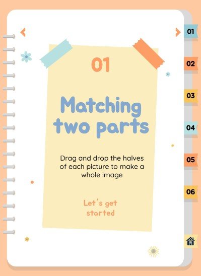 자연 활동 바인더 프레젠테이션 템플릿