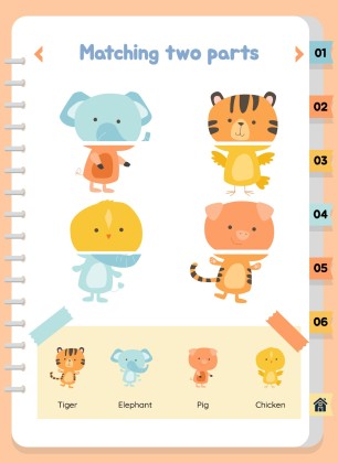 자연 활동 바인더 프레젠테이션 템플릿