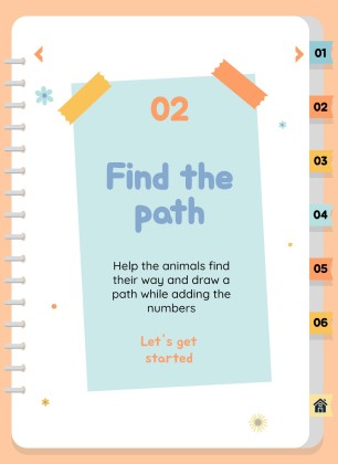 자연 활동 바인더 프레젠테이션 템플릿