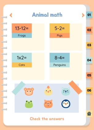 자연 활동 바인더 프레젠테이션 템플릿