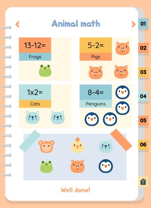 자연 활동 바인더 프레젠테이션 템플릿