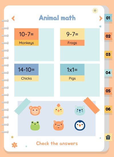 자연 활동 바인더 프레젠테이션 템플릿