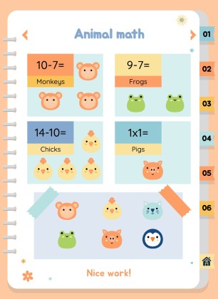 자연 활동 바인더 프레젠테이션 템플릿