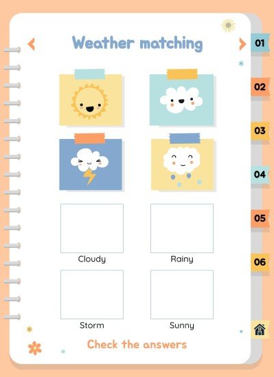 자연 활동 바인더 프레젠테이션 템플릿