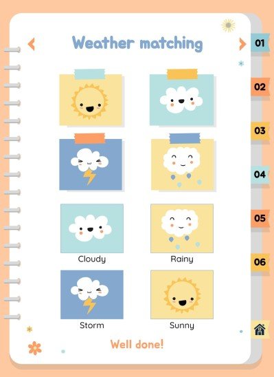 자연 활동 바인더 프레젠테이션 템플릿