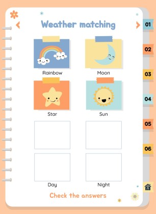 자연 활동 바인더 프레젠테이션 템플릿