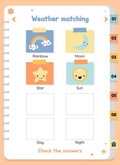 자연 활동 바인더 프레젠테이션 템플릿