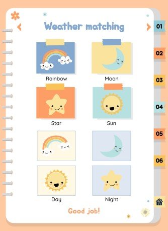 자연 활동 바인더 프레젠테이션 템플릿