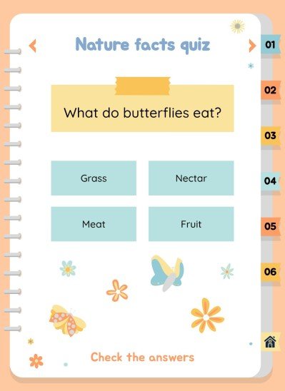자연 활동 바인더 프레젠테이션 템플릿