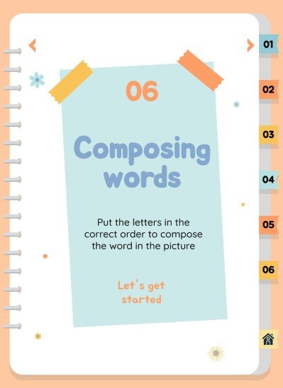 자연 활동 바인더 프레젠테이션 템플릿