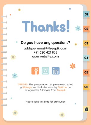 자연 활동 바인더 프레젠테이션 템플릿