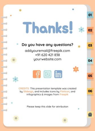 자연 활동 바인더 프레젠테이션 템플릿