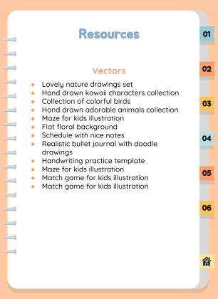 자연 활동 바인더 프레젠테이션 템플릿