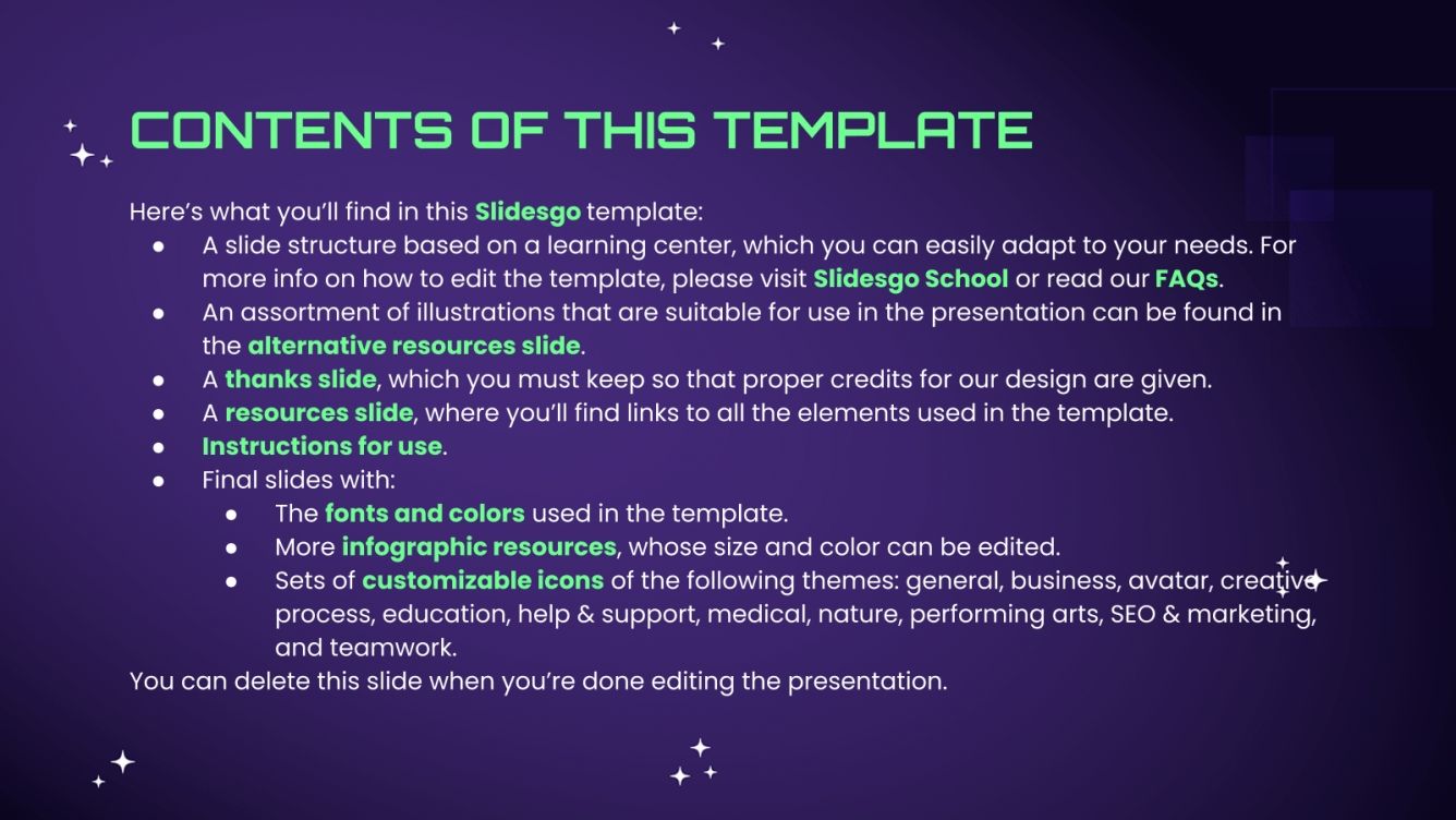 School of Game Development Google Slides & PPT template