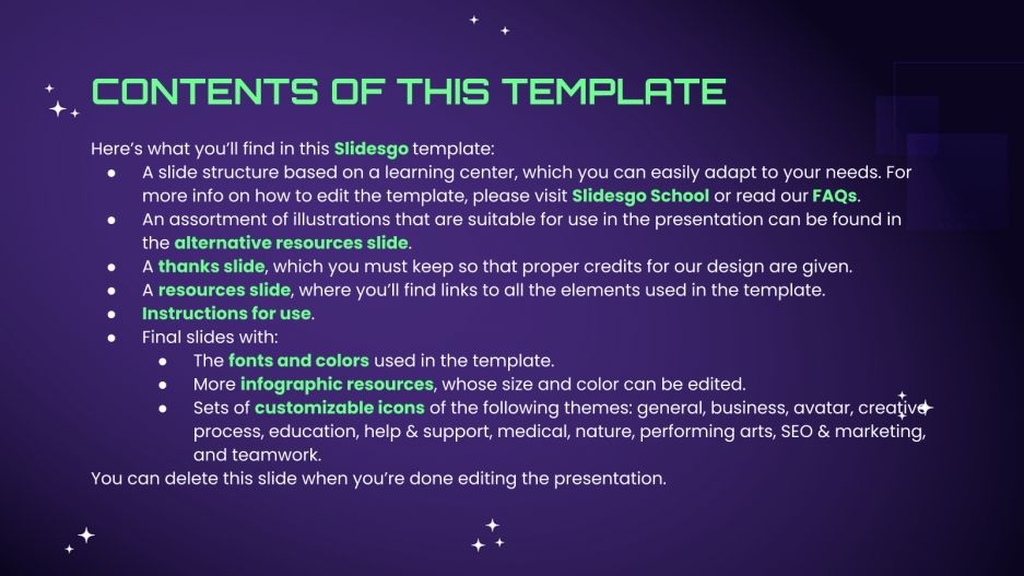 School of Game Development Google Slides & PPT template