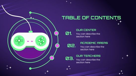 School of Game Development Google Slides & PPT template