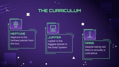 School of Game Development Google Slides & PPT template