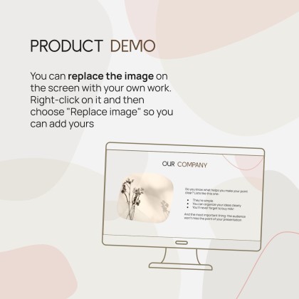 Modelo de apresentação Pitch deck minimalista com estética coreana