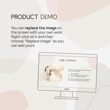 Modelo de apresentação Pitch deck minimalista com estética coreana