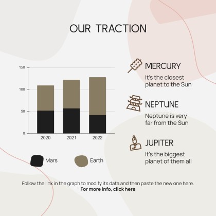 Modelo de apresentação Pitch deck minimalista com estética coreana