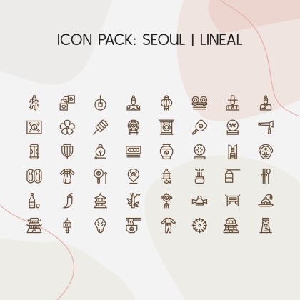 Modelo de apresentação Pitch deck minimalista com estética coreana