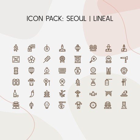 Modelo de apresentação Pitch deck minimalista com estética coreana