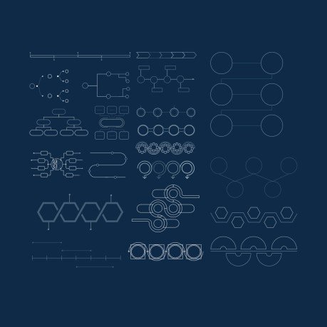 Modelo de apresentação Pitch deck minimalista com estética coreana