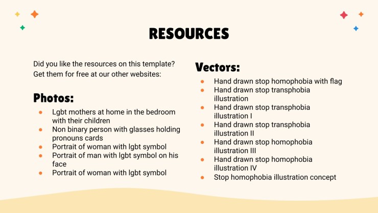 Plantilla de presentación Derechos LGBTQ+