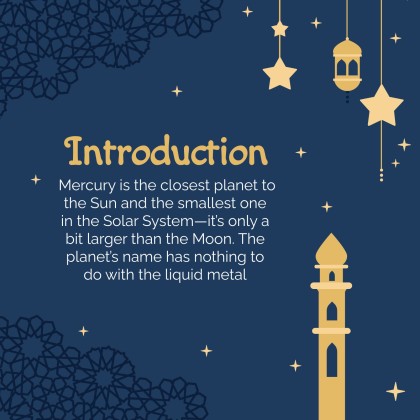 라마단 시즌 프레젠테이션 템플릿