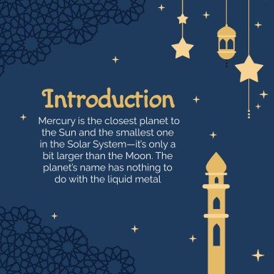 라마단 시즌 프레젠테이션 템플릿