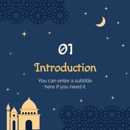 라마단 시즌 프레젠테이션 템플릿