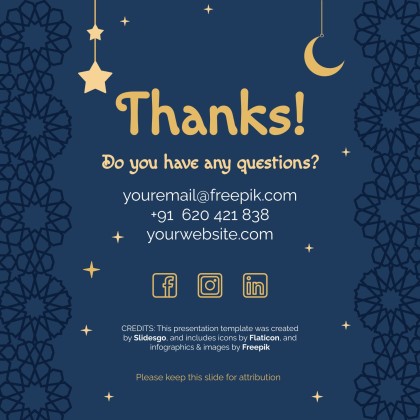 라마단 시즌 프레젠테이션 템플릿