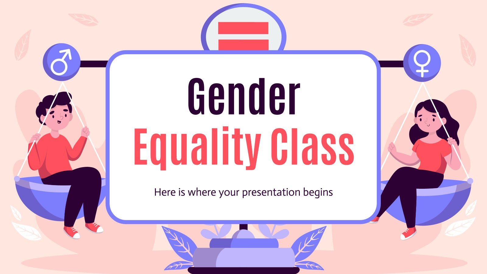 Gender Equality Class presentation template 