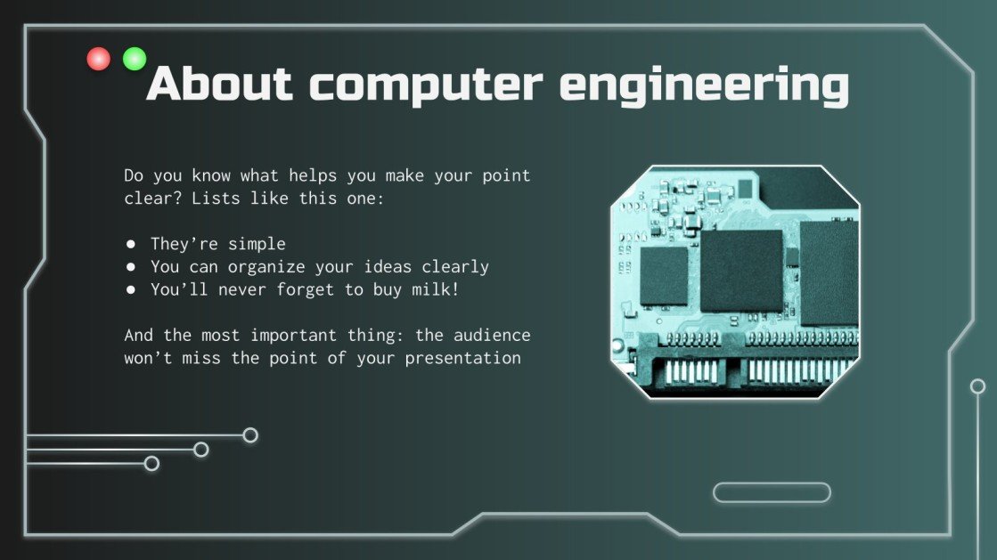 Engineering Major Computer Engineering Google Slides & PPT