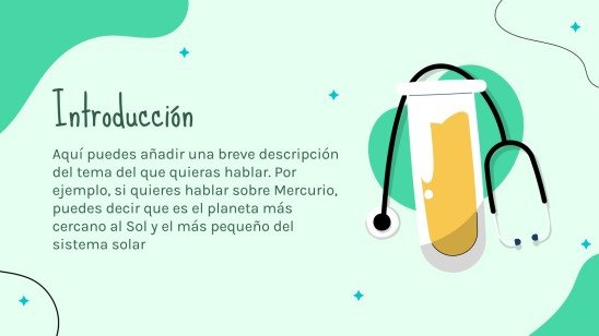 Soft Green Clinical Case in Spanish presentation template 