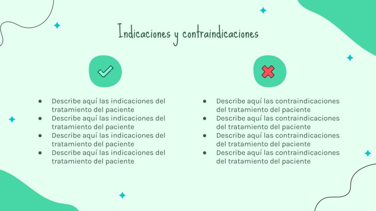 Soft Green Clinical Case in Spanish presentation template 